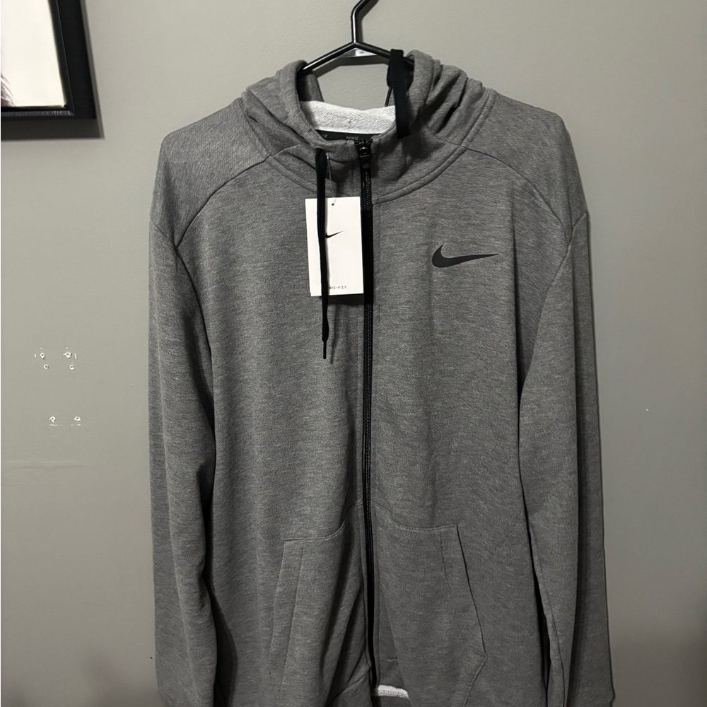 Nike Heather Gray Dri-FIT Hoodie
